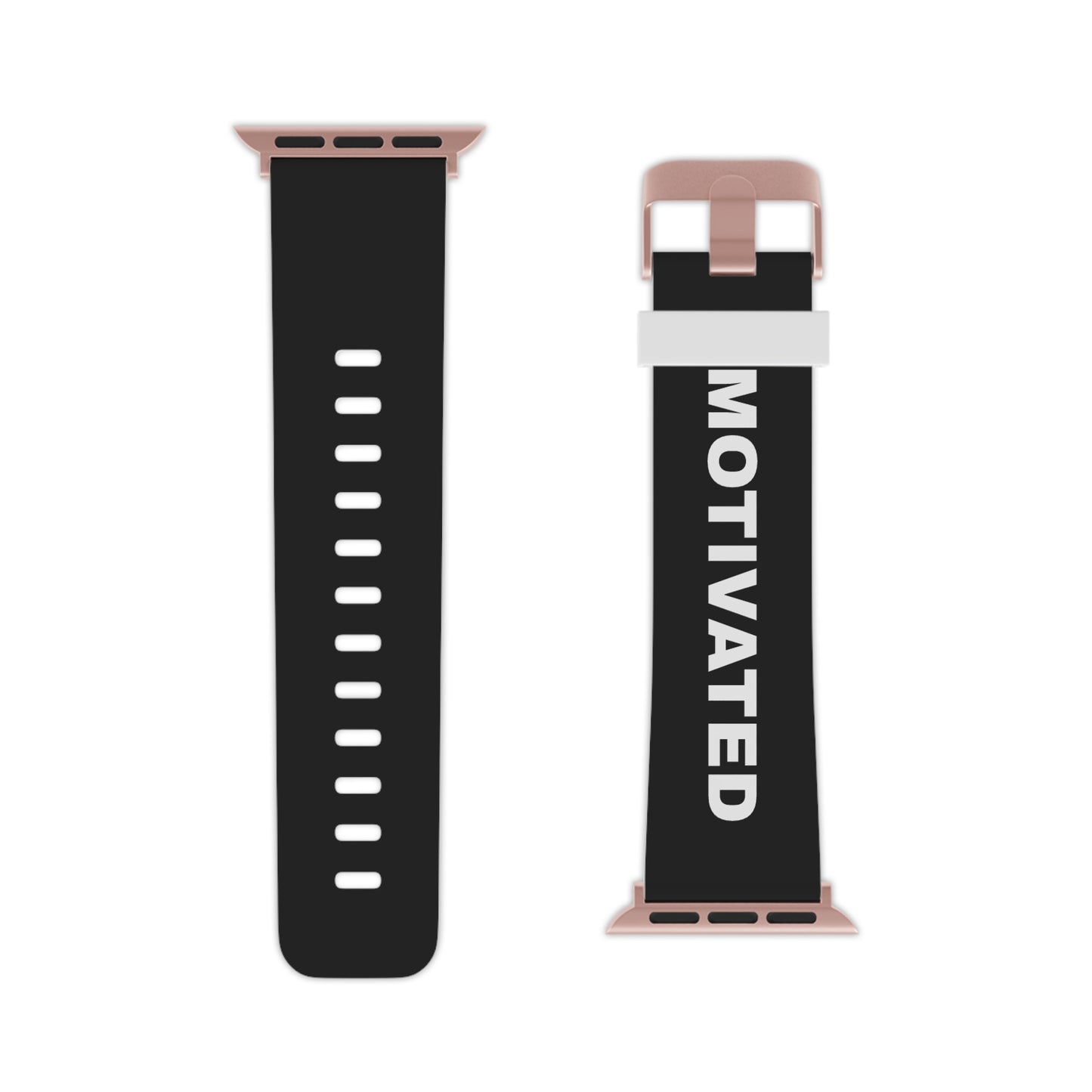 Black Motivated Watch Band for Apple Watch