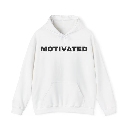 Motivated Unisex Heavy Blend™ Hooded Sweatshirt - Cozy Casual Wear for Inspiration, Workout Hoodie, Gift for Friends, Motivational Apparel