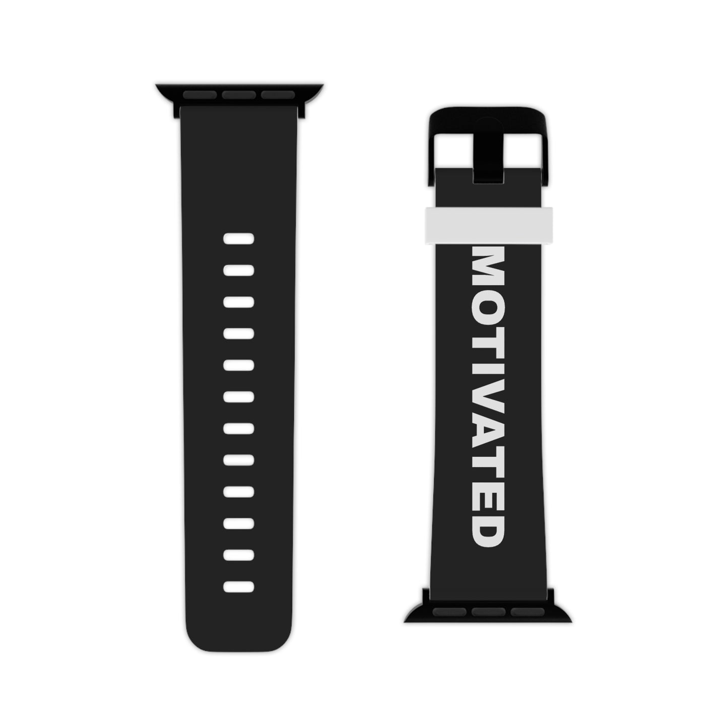 Black Motivated Watch Band for Apple Watch
