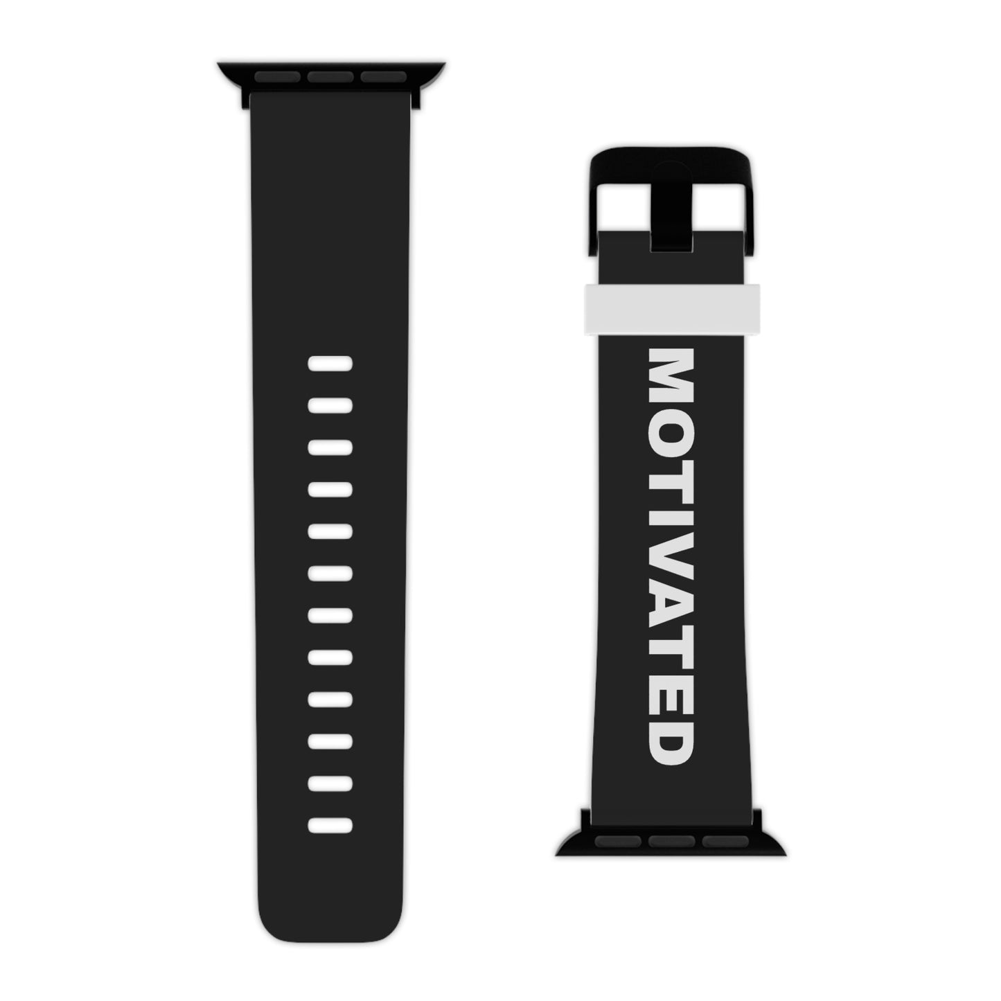 Black Motivated Watch Band for Apple Watch