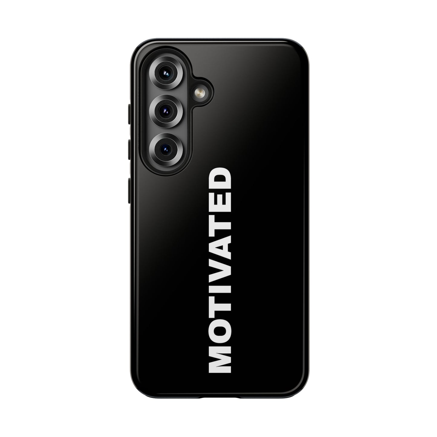 Black Motivated Tough Phone Case